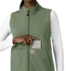 Chaleco médico de forro polar laminado Rugged Flex® para mujer