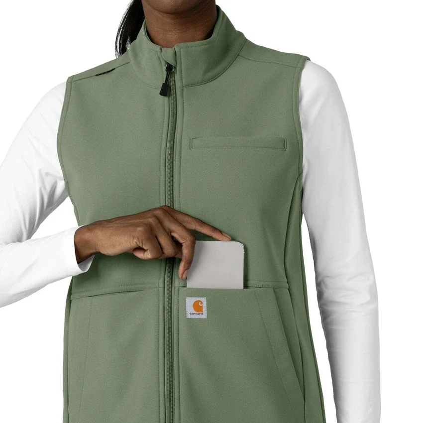 Chaleco médico de forro polar laminado Rugged Flex® para mujer