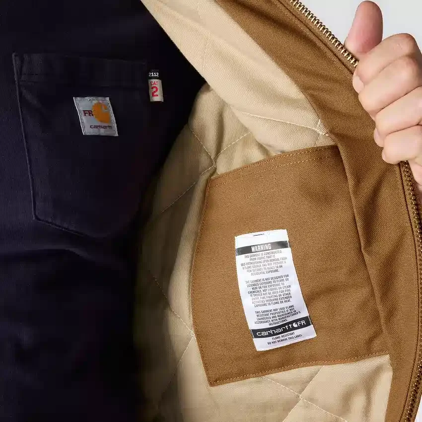 Chaqueta Active Jacket de hombre, corte holgado, de lona de algodón acolchada - Chaquetas ignífugas