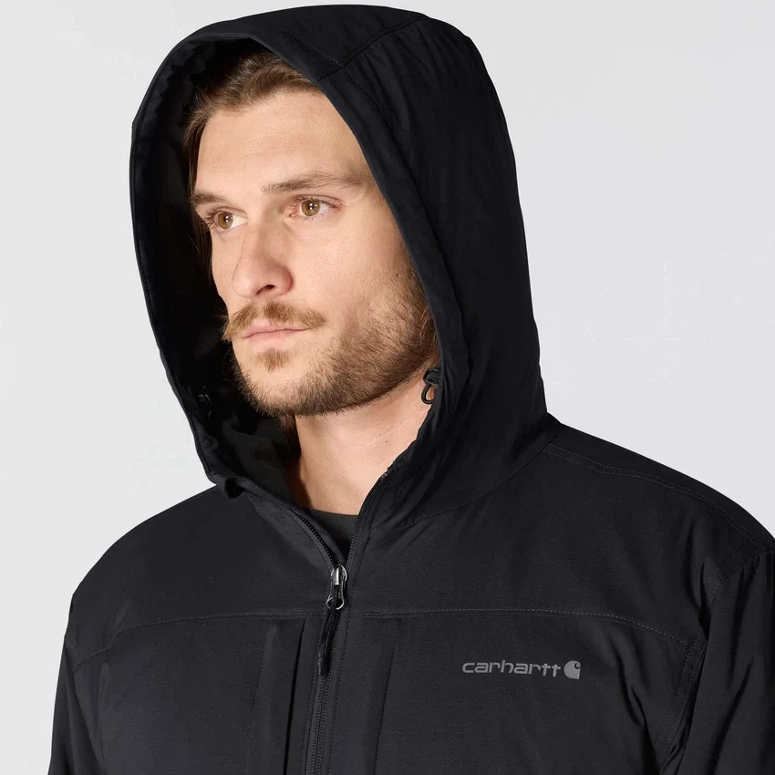 Chaqueta aislante ligera elástica con acabado DWR y corte holgado para hombre