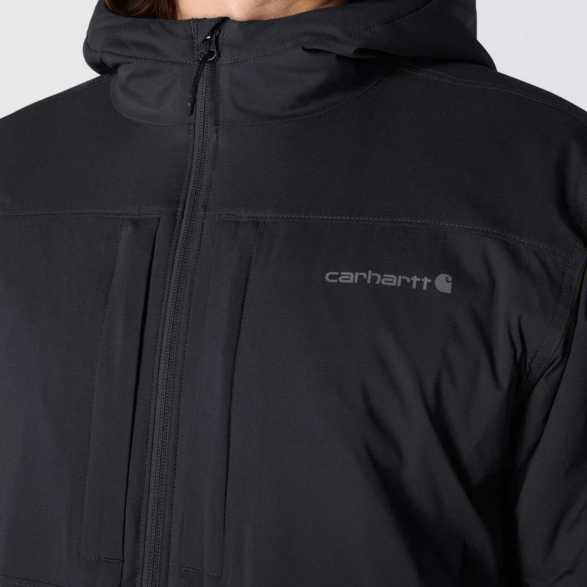 Chaqueta aislante ligera elástica con acabado DWR y corte holgado para hombre