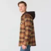 Chaqueta de camisa a cuadros con capucha Hamilton de corte holgado para hombre - Chaquetas de camisa para hombre