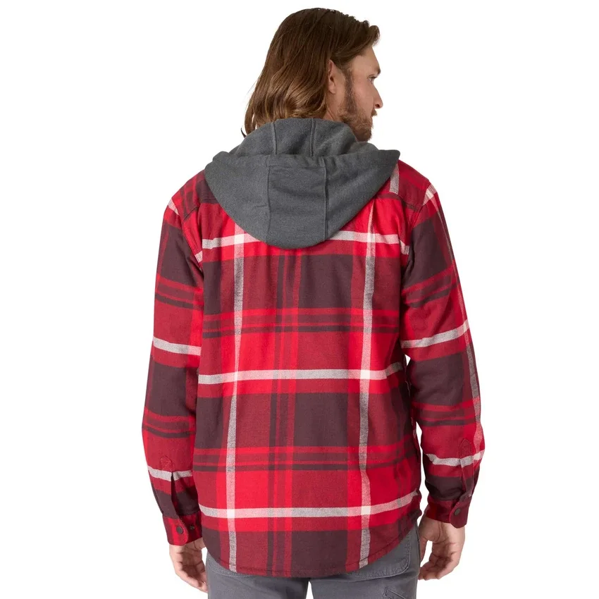 Chaqueta de camisa a cuadros con capucha Hamilton de corte holgado para hombre - Chaquetas de camisa para hombre