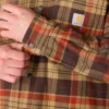 Chaqueta de camisa a cuadros con capucha Hamilton de corte holgado para hombre - Chaquetas de camisa para hombre