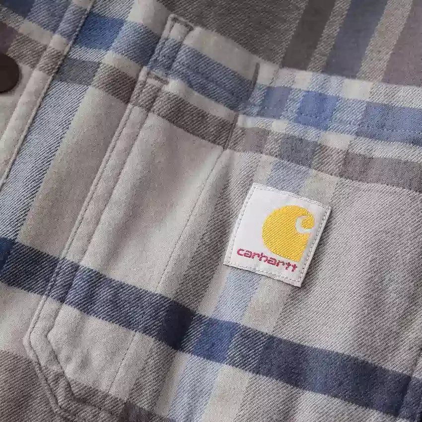Chaqueta de camisa a cuadros con capucha Hamilton de corte holgado para hombre - Chaquetas de camisa para hombre