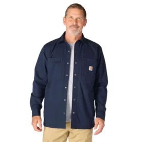 Chaqueta de lona de corte holgado Rigby para hombre - Chaquetas de camisa para hombre