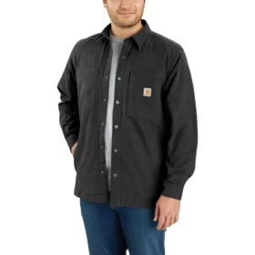 Chaqueta de lona de corte holgado Rigby para hombre - Chaquetas de camisa para hombre
