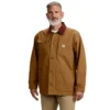 Chaqueta de trabajo para hombre «Rugged Flex» de corte holgado en lona de algodón elástica