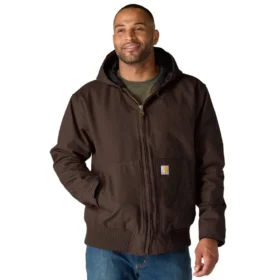 Chaqueta deportiva aislante de lona lavada para hombre