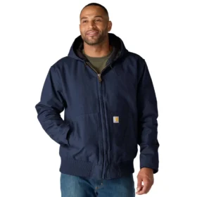 Chaqueta deportiva aislante de lona lavada para hombre