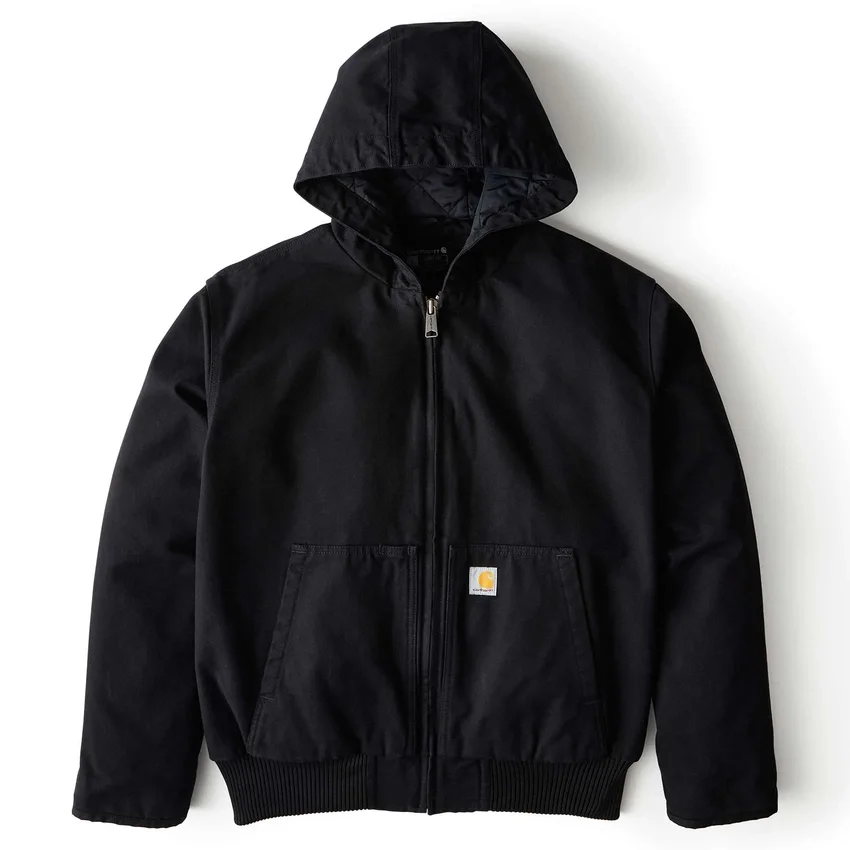 Chaqueta deportiva aislante de lona lavada para hombre