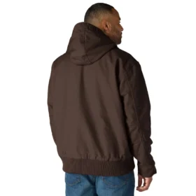 Chaqueta deportiva aislante de lona lavada para hombre