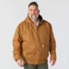 Chaqueta deportiva aislante de lona lavada para hombre