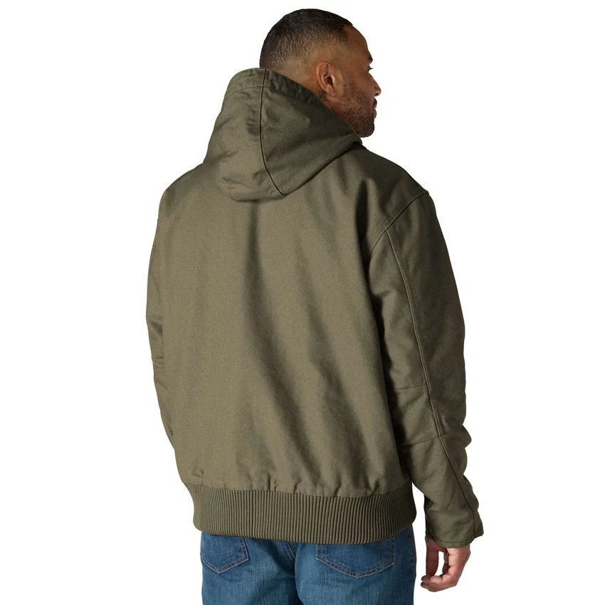 Chaqueta deportiva aislante de lona lavada para hombre