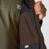 Chaqueta deportiva aislante de lona lavada para hombre