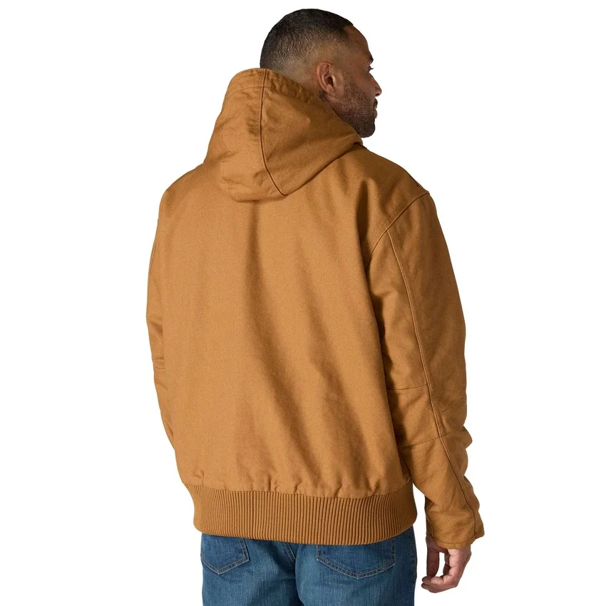 Chaqueta deportiva aislante de lona lavada para hombre