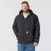 Chaqueta deportiva aislante de lona lavada para hombre