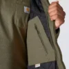 Chaqueta deportiva aislante de lona lavada para hombre