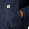 Chaqueta deportiva aislante de lona lavada para hombre