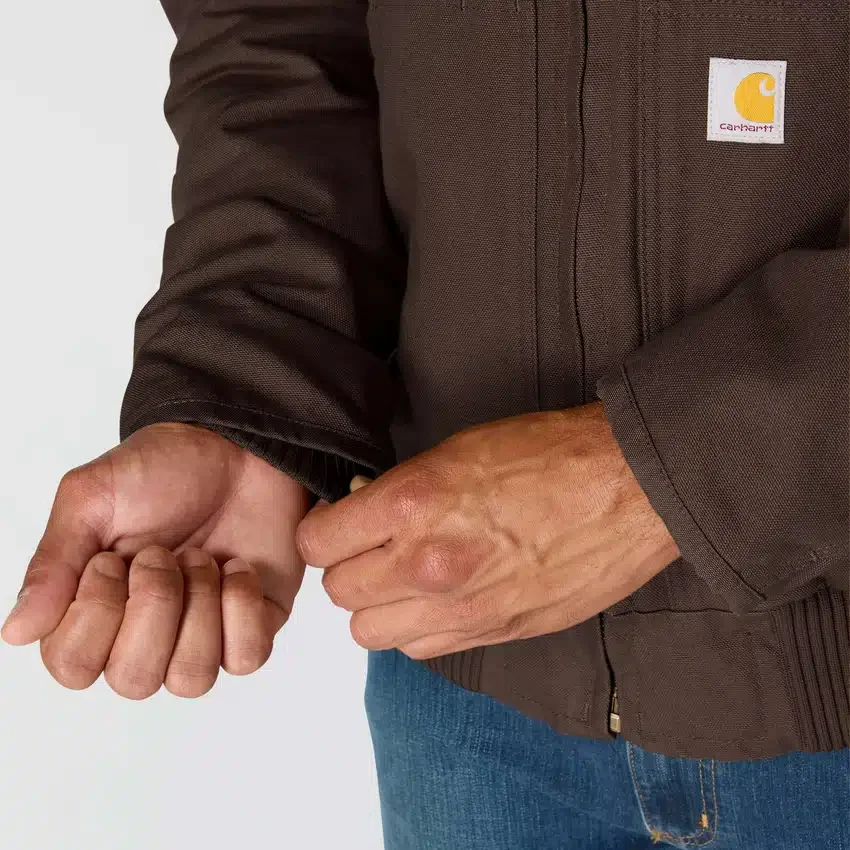 Chaqueta deportiva aislante de lona lavada para hombre