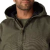 Chaqueta deportiva aislante de lona lavada para hombre