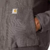 Chaqueta deportiva aislante de lona lavada para hombre