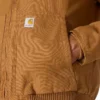Chaqueta deportiva aislante de lona lavada para hombre