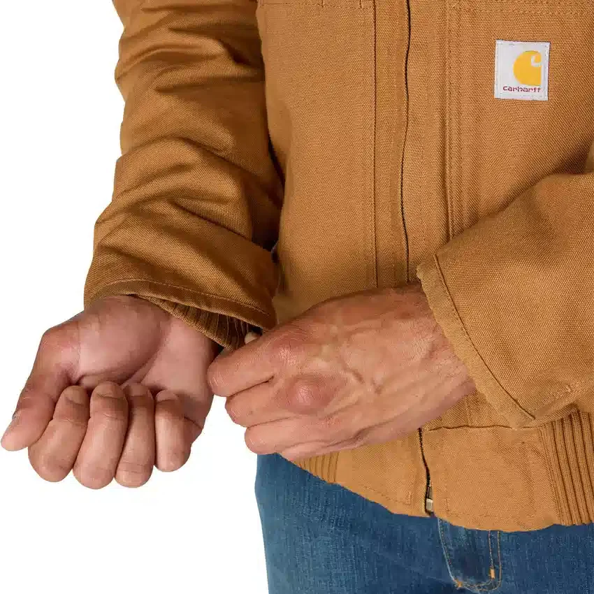 Chaqueta deportiva aislante de lona lavada para hombre