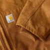 Chaqueta deportiva aislante de lona lavada para hombre