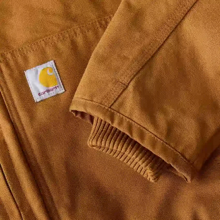 Chaqueta deportiva aislante de lona lavada para hombre