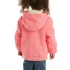 Chaqueta deportiva con capucha y aislamiento de lona con cremallera frontal para niñas (bebés/niños pequeños)