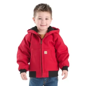Chaqueta deportiva con capucha y aislamiento de lona para niño (bebés/niños pequeños)