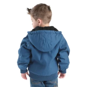 Chaqueta deportiva con capucha y aislamiento de lona para niño (bebés/niños pequeños)