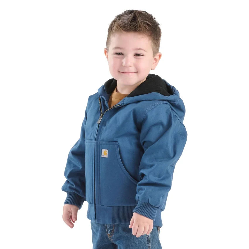 Chaqueta deportiva con capucha y aislamiento de lona para niño (bebés/niños pequeños)