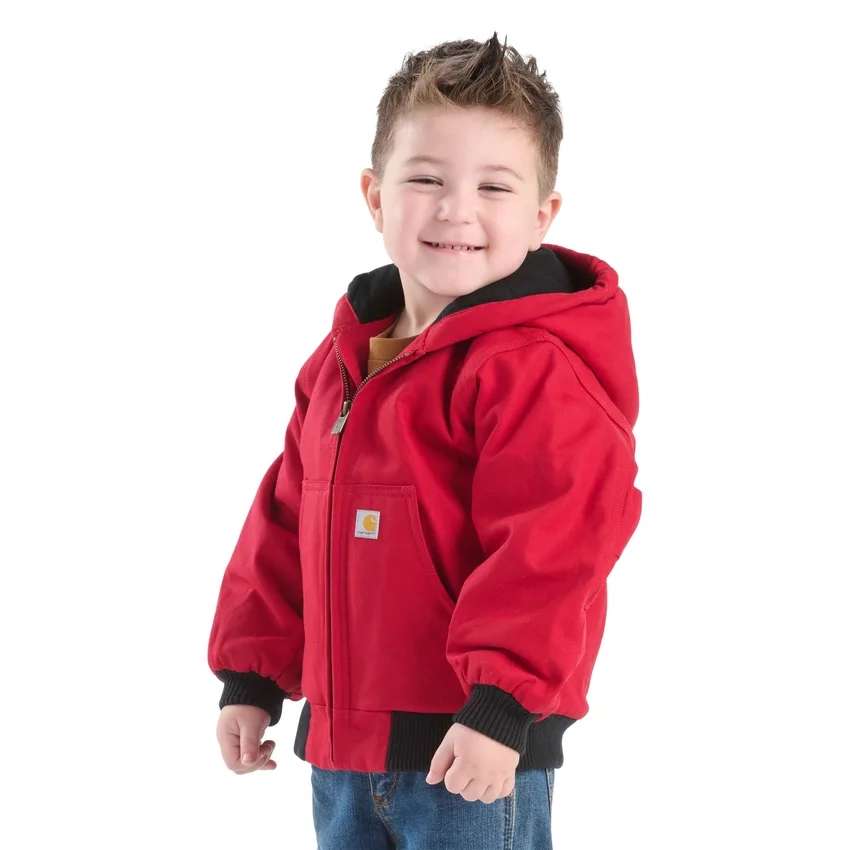 Chaqueta deportiva con capucha y aislamiento de lona para niño (bebés/niños pequeños)