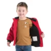Chaqueta deportiva con capucha y aislamiento de lona para niño (bebés/niños pequeños)