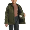 Chaqueta deportiva de franela con forro acolchado para niño (niños/jóvenes)