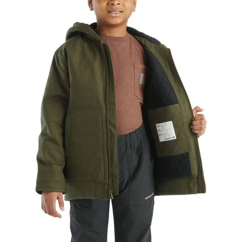 Chaqueta deportiva de franela con forro acolchado para niño (niños/jóvenes)