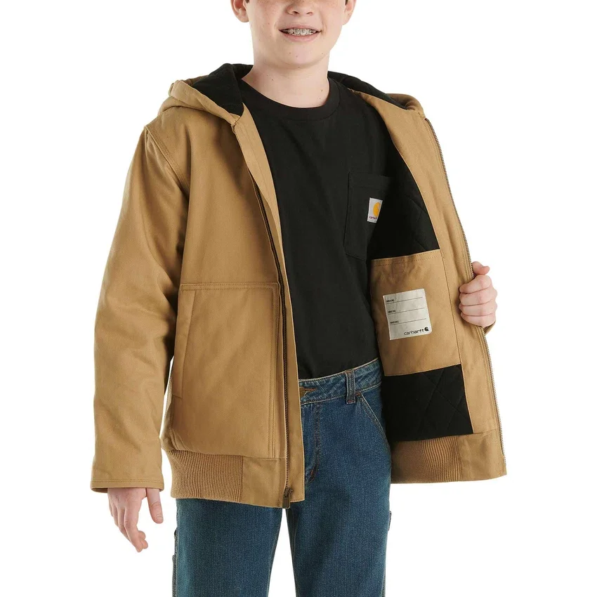 Chaqueta deportiva de franela con forro acolchado para niño (niños/jóvenes)