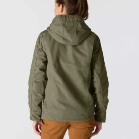 Chaqueta icónica Sierra para mujer, de lona lavada y forrada de sherpa