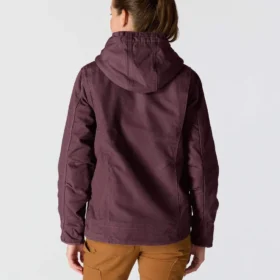 Chaqueta icónica Sierra para mujer, de lona lavada y forrada de sherpa