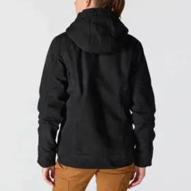 Chaqueta icónica Sierra para mujer, de lona lavada y forrada de sherpa