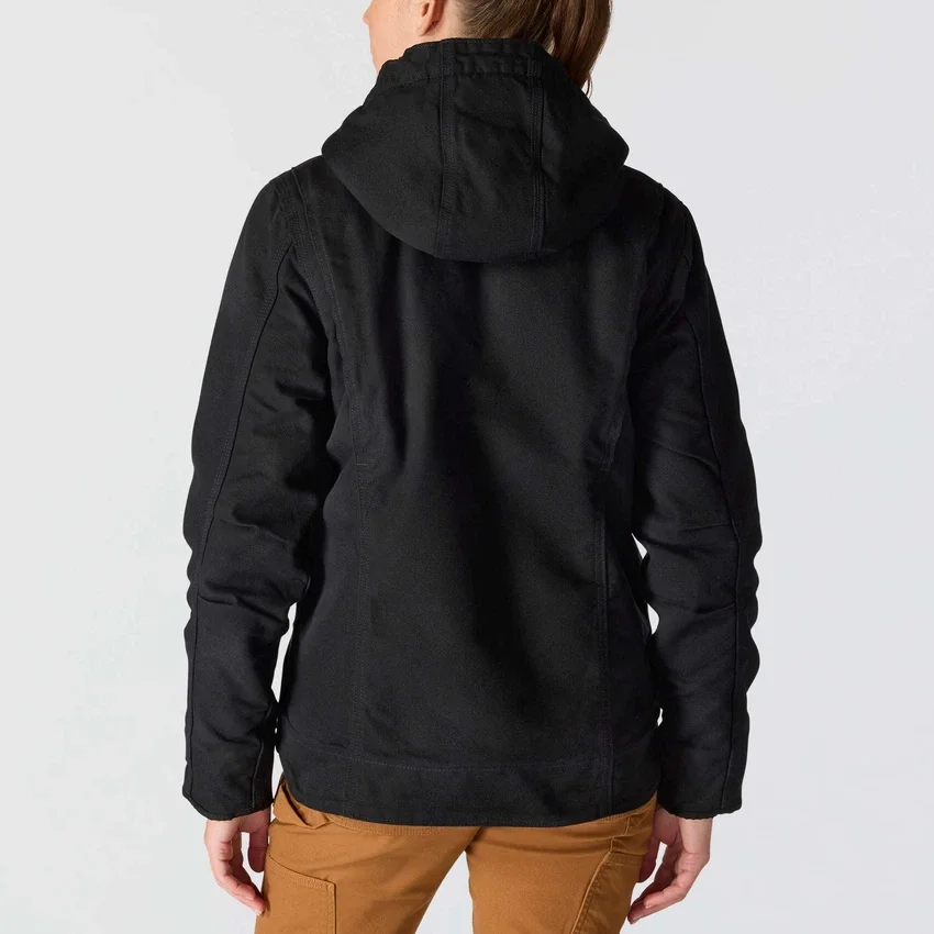 Chaqueta icónica Sierra para mujer, de lona lavada y forrada de sherpa