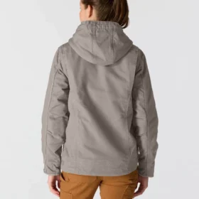 Chaqueta icónica Sierra para mujer, de lona lavada y forrada de sherpa