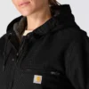Chaqueta icónica Sierra para mujer, de lona lavada y forrada de sherpa