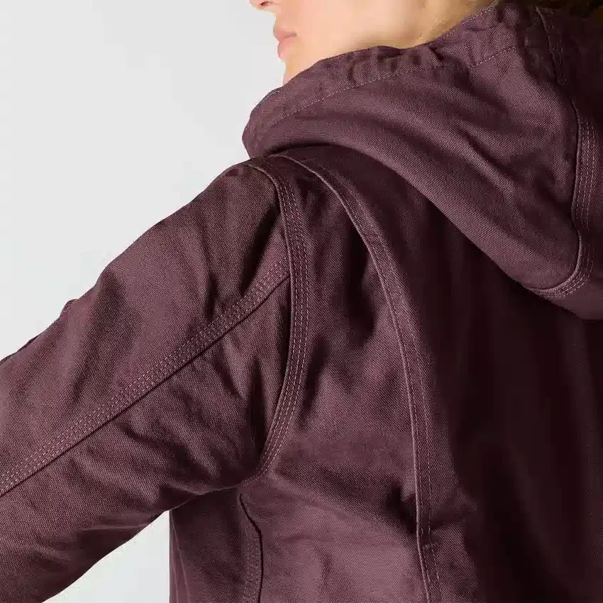 Chaqueta icónica Sierra para mujer, de lona lavada y forrada de sherpa
