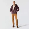 Chaqueta icónica Sierra para mujer, de lona lavada y forrada de sherpa