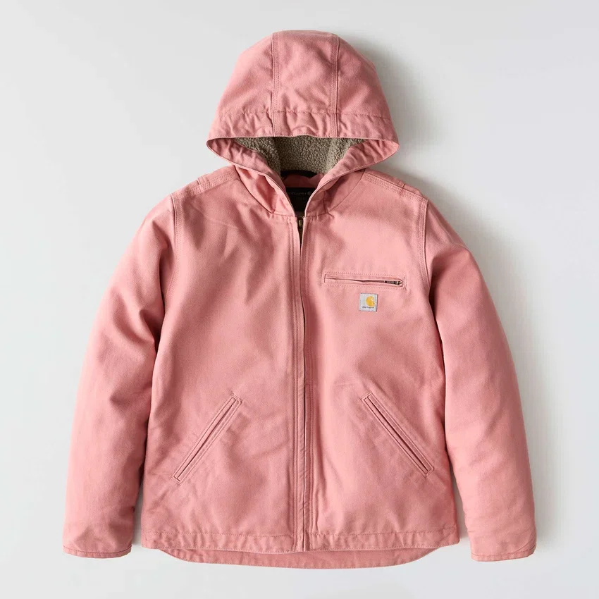 Chaqueta icónica Sierra para mujer, de lona lavada y forrada de sherpa