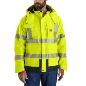 Chaqueta impermeable aislante Sherwood de alta visibilidad clase 3 para hombre: Chaqueta Rain Defender