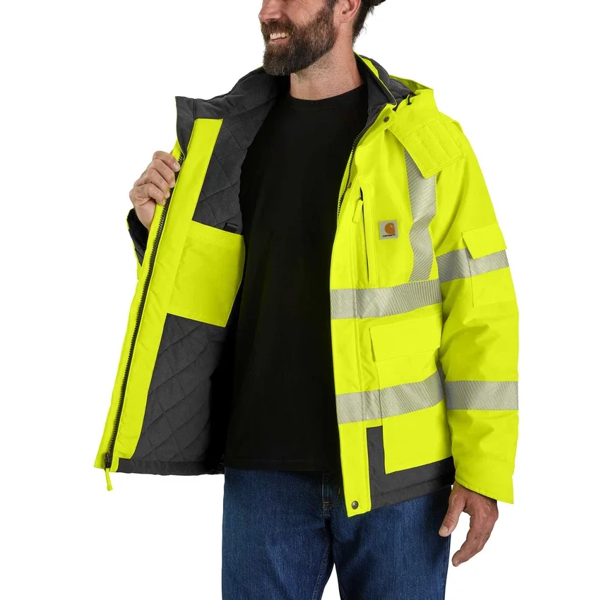Chaqueta impermeable aislante Sherwood de alta visibilidad clase 3 para hombre: Chaqueta Rain Defender